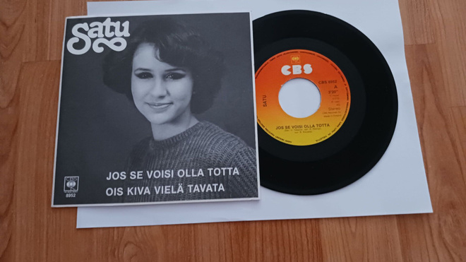 Satu – Jos Se Voisi Olla Totta 7" ps orig 1980 Pop mint