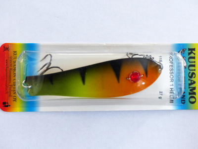 KUUSAMO PROFESSOR 1 HELMI 115mm, 27g Väri: BL/GR/FYe/O-B.UV