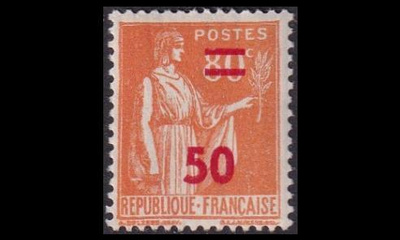 Ranska 483 ** Päällepainama 50/80 C (1940)