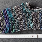 Alina´s Handmade virkatut tossut moniväri musta sinisävyinen - pikkukuva 1