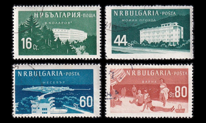 Bulgaria 1048-51 o Kylpylät (1958)