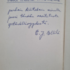 E. J. Ellilä : Mikä on kirja (signeerattu, tekijän omiste) - pikkukuva 3