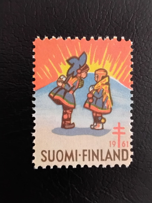 1961 tub joulumerkki Lapinlapset**