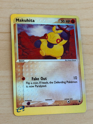 Pokemon Makuhita 58/107 Reverse Holo EX Deoxys 2005