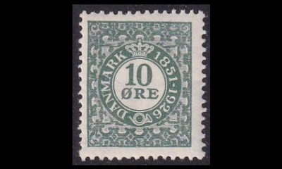 Tanska 153 ** Postimerkinjuhlavuosi 10 öre (1926)