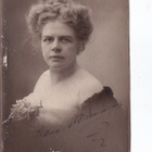 Valokuva Näyttelijä Hilma Frey Nordenvall? + Nimmari 1900-l - pikkukuva 1