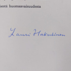 Lauri Hakulinen : Vihdoin (signeerattu, tekijän omiste) - pikkukuva 3