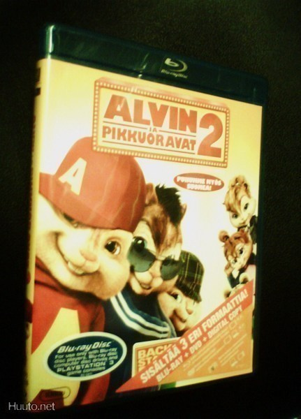 ALVIN JA PIKKUORAVAT 2 Blu-ray + Dvd+Digital Copy (Sis.pk:t)