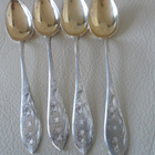Hopeiset lusikat 10cm 1930-luvulta - pikkukuva 2