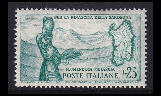 Italia 1004 ** Kastelujärjestelmän valmistuminen (1958)