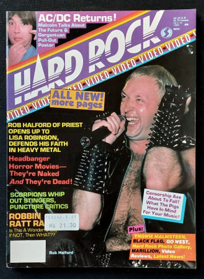 Hard Rock Video - lehti vuodelta 1985 sis.juliste + bonus