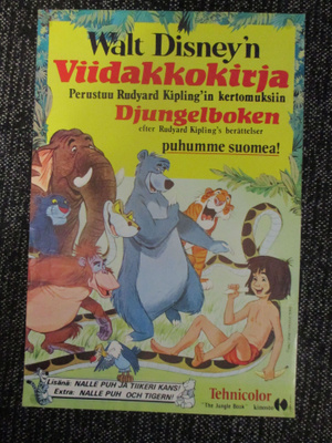 Viidakkokirja (1967) - elokuvajuliste - Walt Disney - RE1977