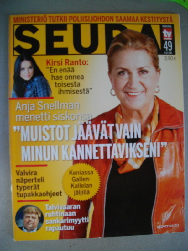 Seura lehti Nro 49/2011 (16.3)