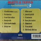 MATTI &TEPPO-SUURET VALSSISUOSIKIT 3-CD,MTRCD-124,v.1998 MTR - pikkukuva 2