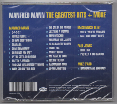 MANFRED MANN - GREATEST HITS + MORE