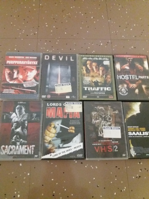 DVD - elokuvia ,1kpl -3 e, kaikki 26 kpl-12 e