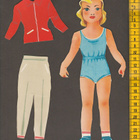 Paperinukke tyttö 1940-50-luku - pikkukuva 1