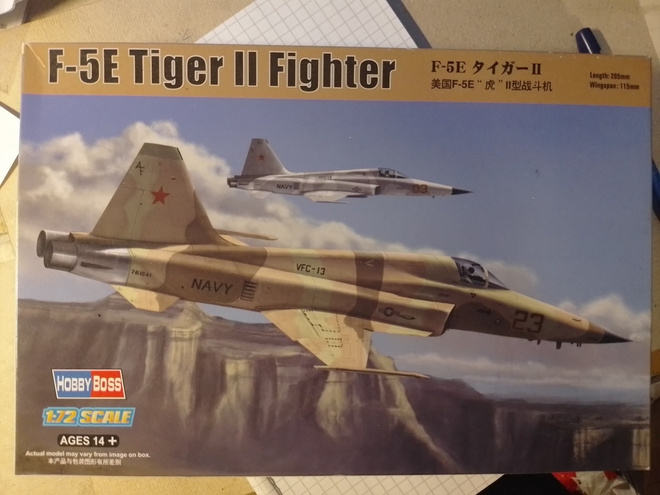 Northop F-5 Tiger pienoismalli 1/72 lentokone