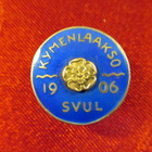 SVUL Kymenlaakso 1906 rintamerkki.Hopeaa 1953. - pikkukuva 1