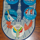 Olympialaiset 1980 Viro,Tallinna 7kpl Rintamerkki + Viiri - pikkukuva 3
