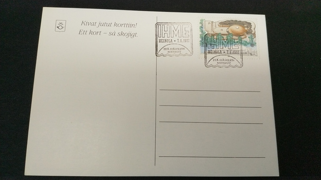 Ensipäivä postikortti 7.6.1987 Itä-Hämeen Messut
