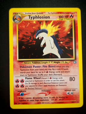 Pokemon kortti Typhlosion Neo Genesis holo