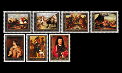 Unkari 3108-14 ** Maalauksia Prinssi Rákóczi II (1976)