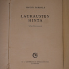Mauri Sariola - Laukausten hinta (1. p., 1956) - pikkukuva 2