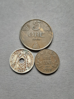 kolikkosetti 1928, 3kpl