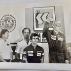 VANHA Valokuva Rallikuskit Niki Lauda Alain Prost 1984 - pikkukuva 1