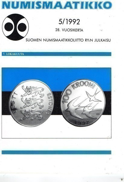 Numismaatikko n:o 5 1992 Uutta Baltiasta. Cartwheel penny.