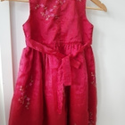 Punainen KidsKids kirjailtu Mekko / Juhlamekko - koko 120cm - pikkukuva 4