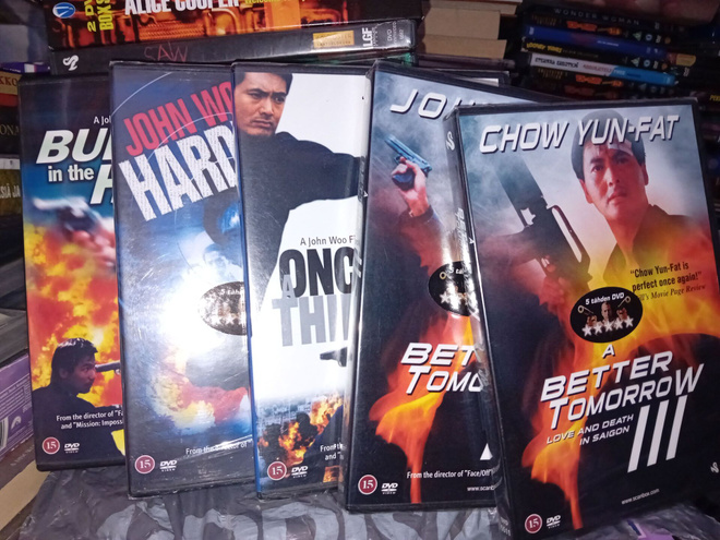 5 kpl John Woo dvd elokuvia ( UUSI ) SIS POSTIKULU