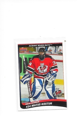 2003-04 Albany River Rats #18 Matus Kostur Slovakia Farmi MV
