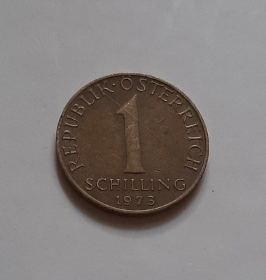 Itävalta 1 shilling 1973, kiertänyt