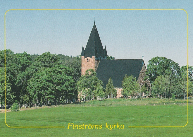 KIRKKOKORTTI - ÅLAND - FINSTRÖMIN KIRKKO - 5