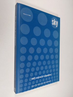 SKY journal of linguistics 12:1999 : Suomen kielitieteell...