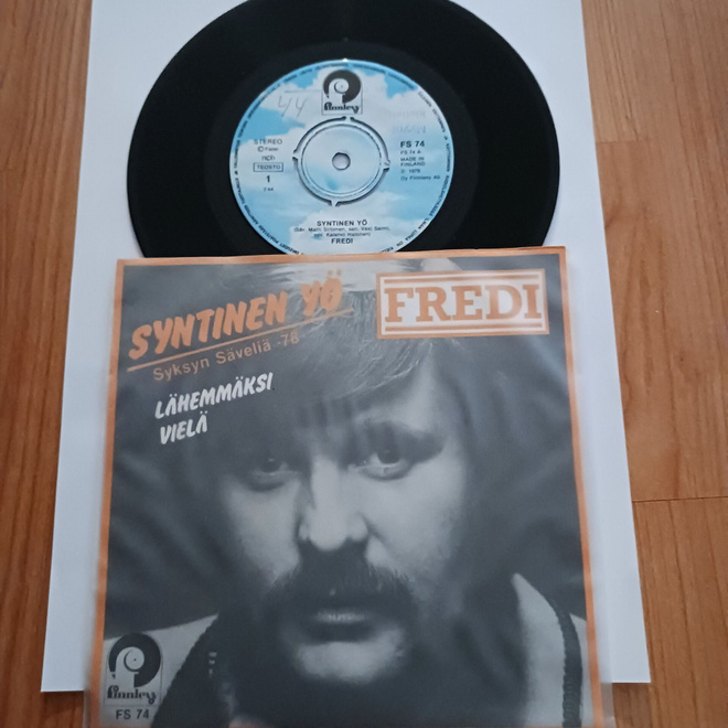 Fredi – Syntinen Yö 7" ps orig 1978 Disco uusi
