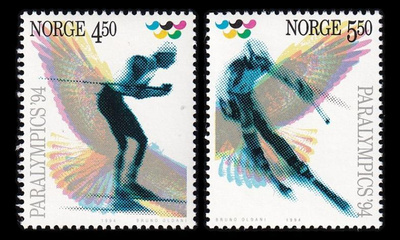 Norja 1152-3 ** Paraolympialaiset (1994)