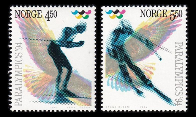 Norja 1152-3 ** Paraolympialaiset (1994)