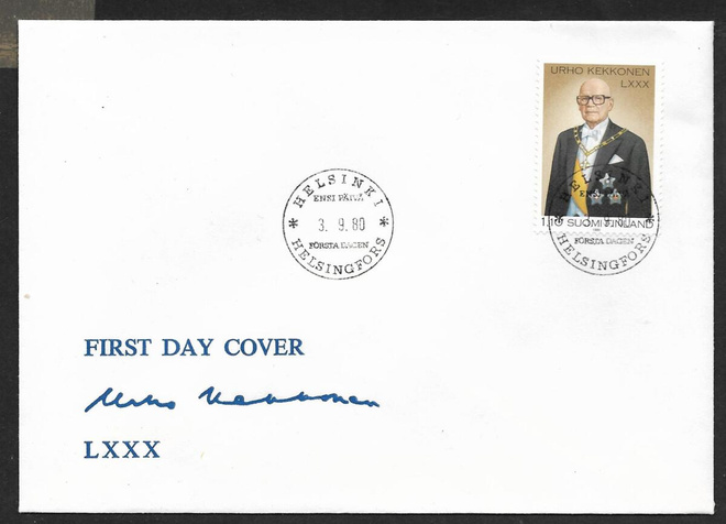 Urho Kekkonen 80v 1980 FDC (LAPE 868)