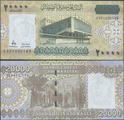 Somalia 20000 Shilin 2010 (2023) UNC