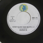 Saarah W.: Kuuhullu   7" single    1988 - pikkukuva 2