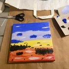 Uniikki ”kesäyön unelma” Canvas taulu - pikkukuva 2