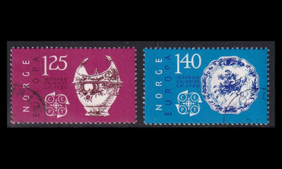 Norja 724-5 o Europa taidekäsityöt (1976)