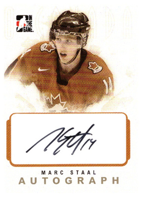 MARC STAAL Team CANADA 07-08 ITG O-Canada Autograph #A-MS