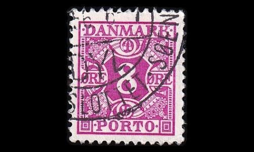 Tanska PORTO_34 o 8 öre lila (1937)