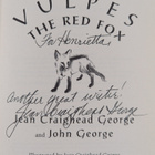 Jean Craighead George ym. : Vulpes, the Red Fox (signeera... - pikkukuva 3