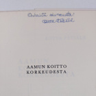 Riitta Pätiälä : Aamun koitto korkeudesta (signeerattu, t... - pikkukuva 3