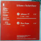 Dj Gizmo & The Dark Raver - Party Animals 12" - 1994 - pikkukuva 2